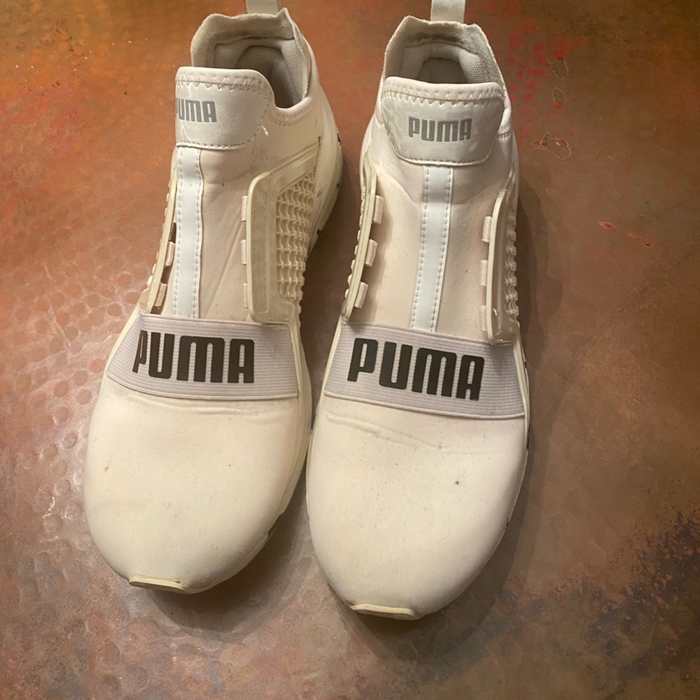 Puma Ignite Off White Sneakers Slip-On Knit Upper